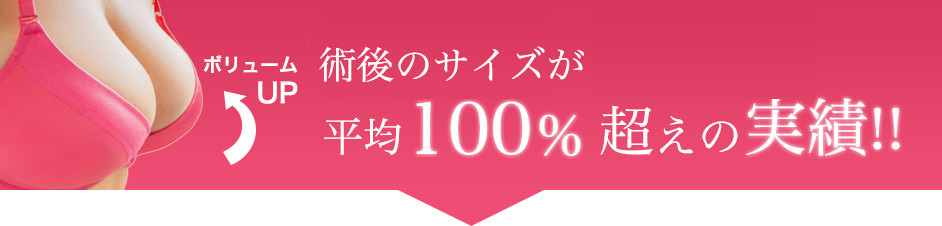 平均100%越えの実績