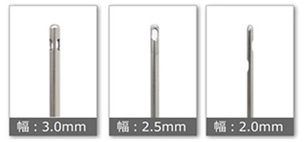 特注顔面用極細カニューレを導入